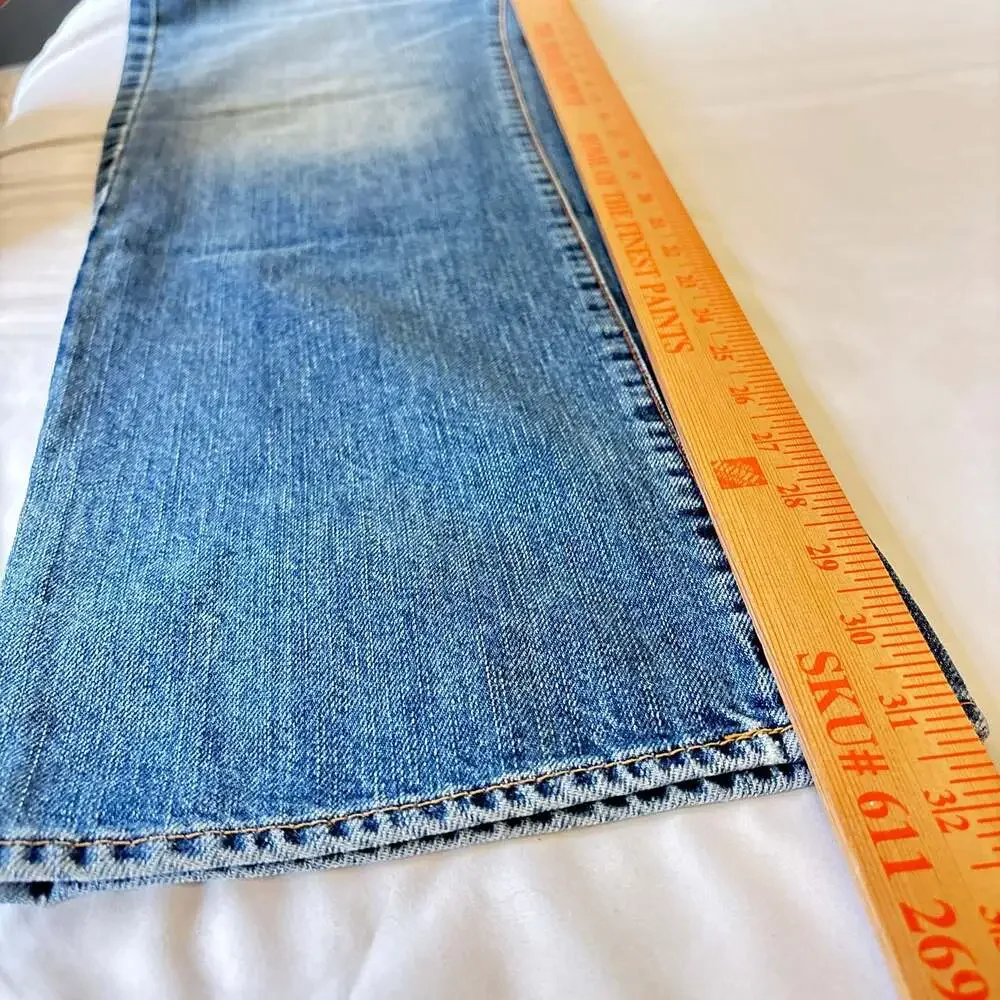 Hugo Boss Orange HB2 Straight Leg Jeans 34x32 Light Wash Distressed Y2K Mens Den